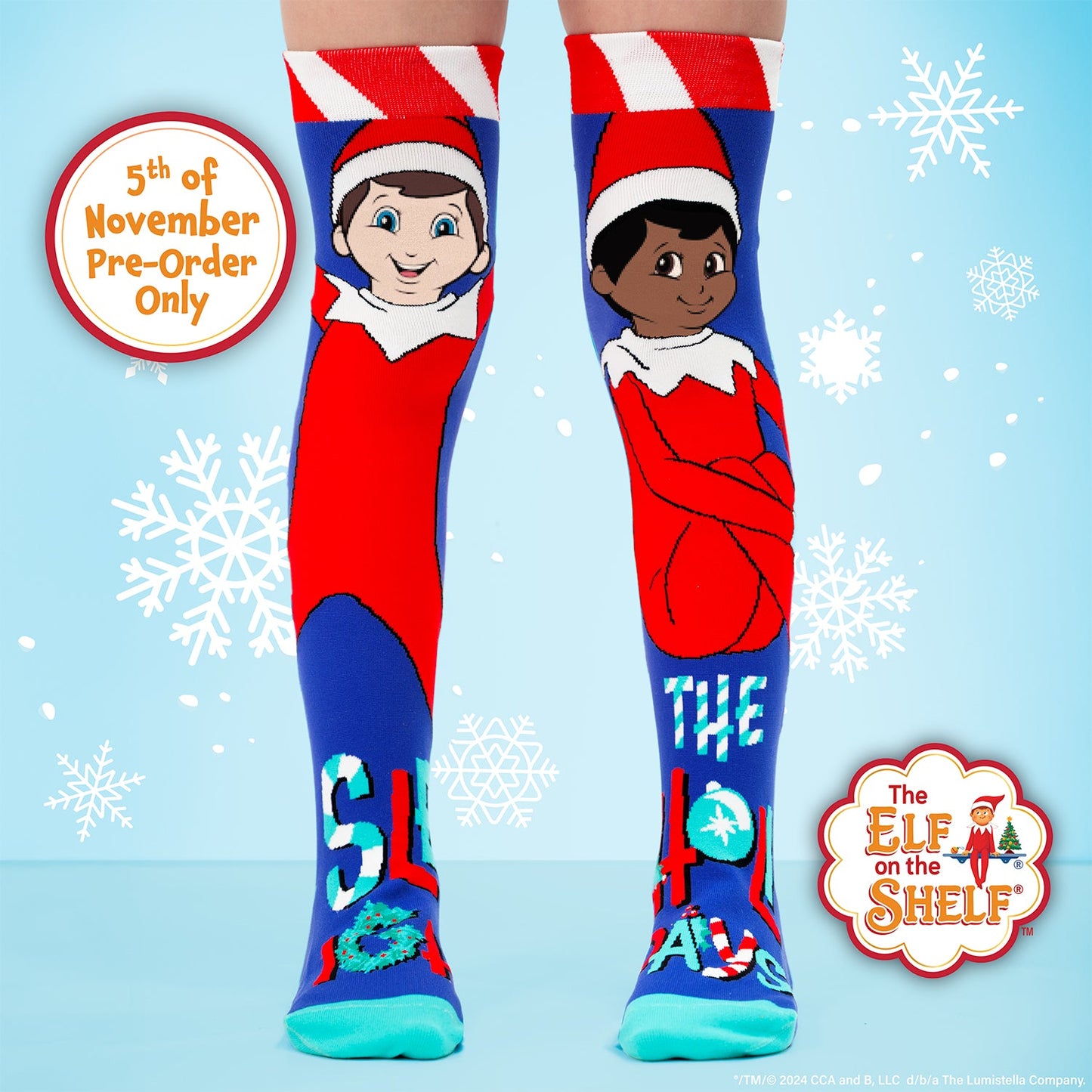 ELF ON THE SHELF SLEIGH SOCKS