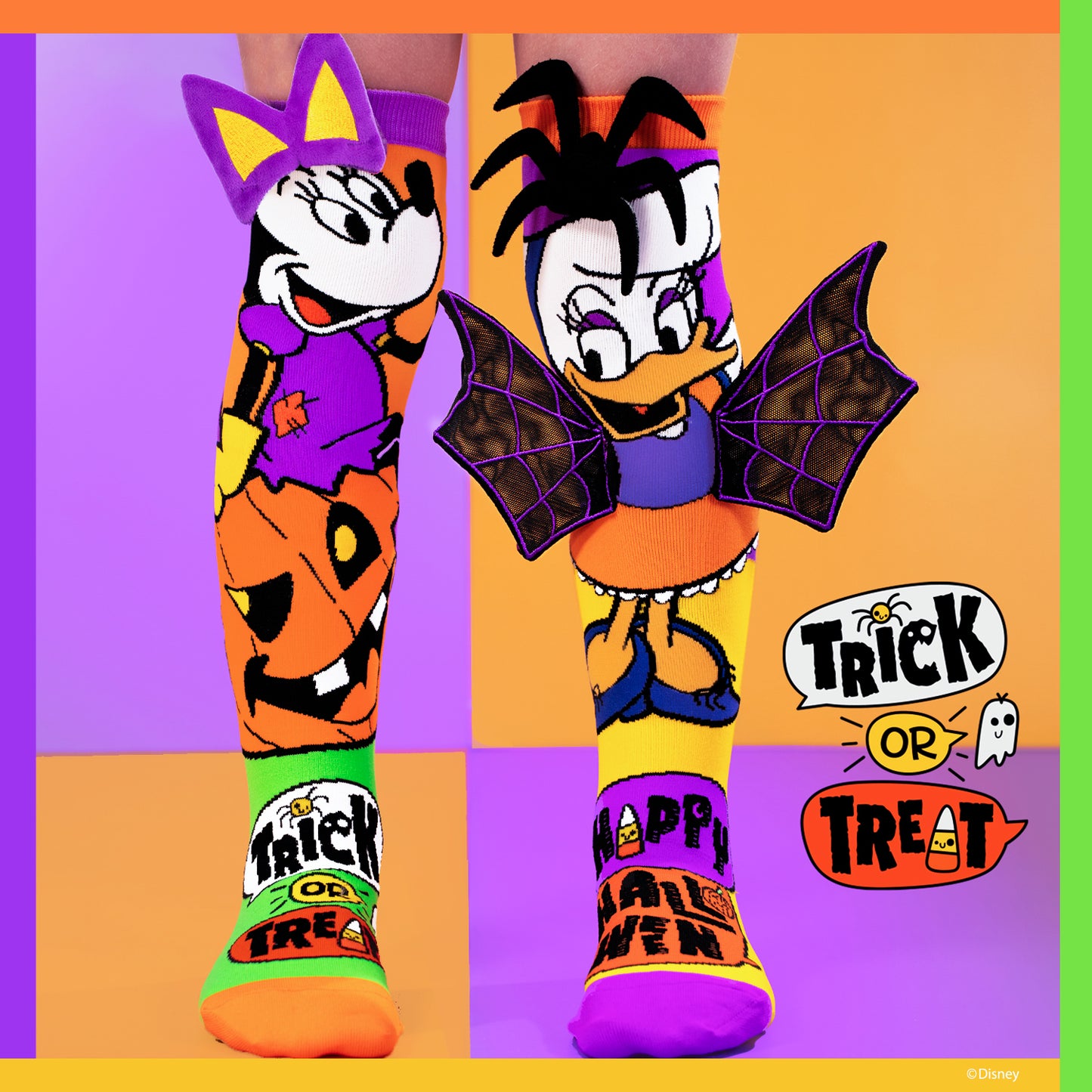 MINNIE & DAISY HALLOWEEN SOCKS