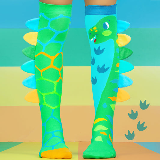 GREEN DINOSAUR SOCKS