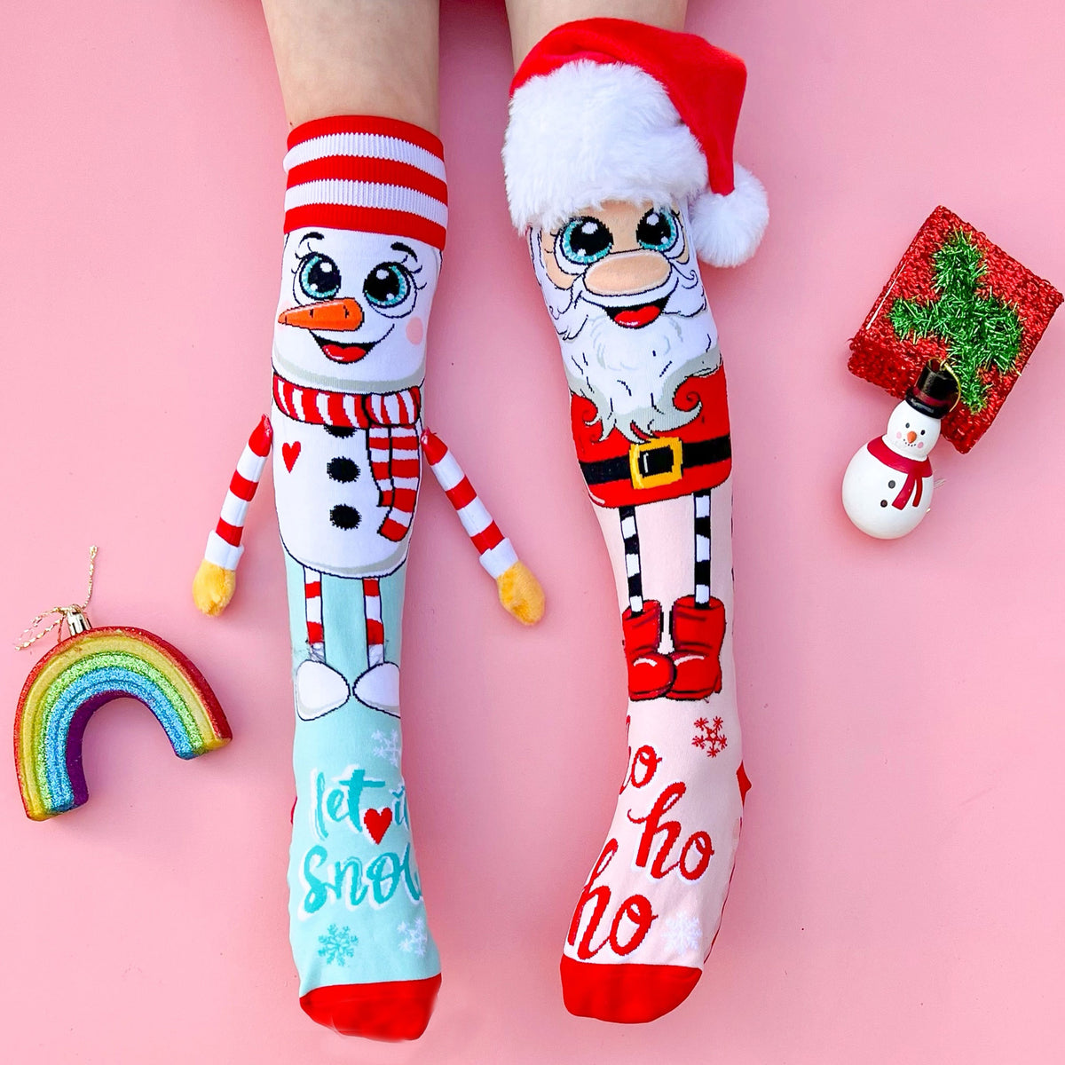 SANTA & SNOWMAN SOCKS