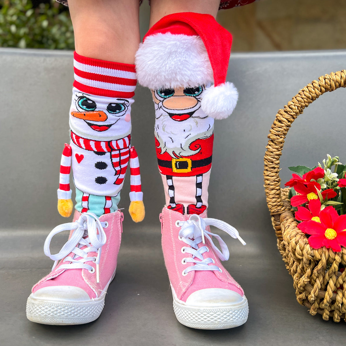 SANTA & SNOWMAN SOCKS